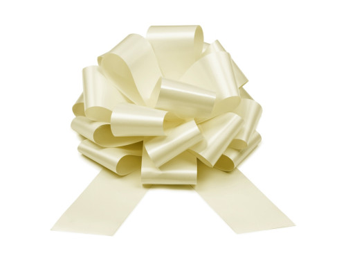 Bow decoration DIY - ivory, 30 cm