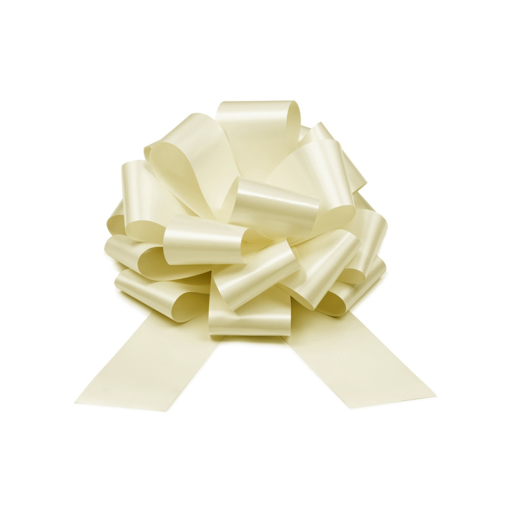 Bow decoration DIY - ivory, 30 cm