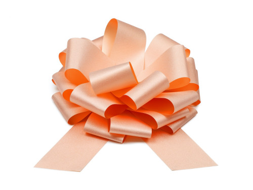 Kokarda dekoracyjna DIY - jasny pudrowy róż, 30 cm