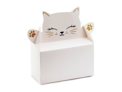 Cake boxes Kitty - light pink, 6 pcs.