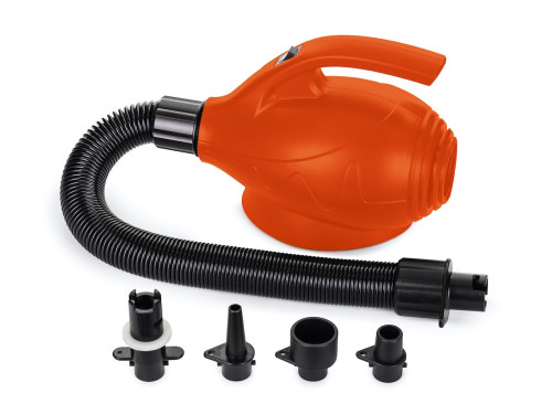 Pompka elektryczna do balonów - czerwona, 4 końcówki, 600W