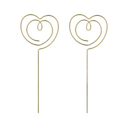 Toppers Hearts - gold, 12 x 4,5 cm, 2 pcs.