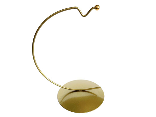 Ornament metal display stand -  gold, 17 cm x 91 mm