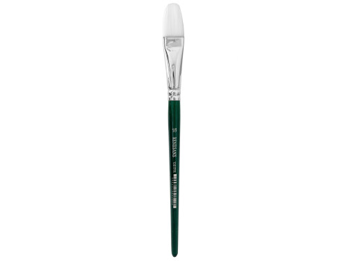 Cat's tongue, synthetic, 1007FR series brush - Renesans - short handle, no. 18