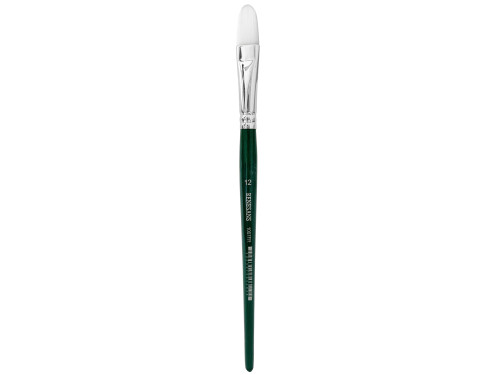 Cat's tongue, synthetic, 1007FR series brush - Renesans - short handle, no. 12