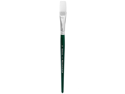 Flat, synthetic, 1007F series brush - Renesans - short handle, no. 16