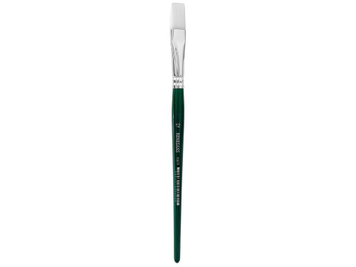 Flat, synthetic, 1007F series brush - Renesans - short handle, no. 12