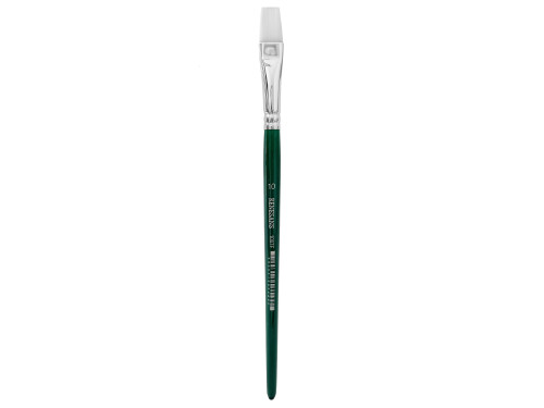 Flat, synthetic, 1007F series brush - Renesans - short handle, no. 10