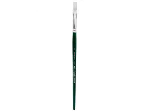 Flat, synthetic, 1007F series brush - Renesans - short handle, no. 6