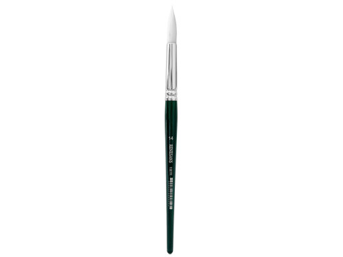 Round, synthetic, 1007FR series brush - Renesans - short handle, no. 14