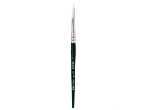 Round, synthetic, 1007FR series brush - Renesans - short handle, no. 10
