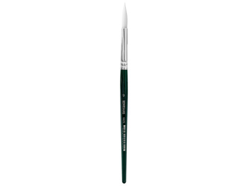 Round, synthetic, 1007FR series brush - Renesans - short handle, no. 9