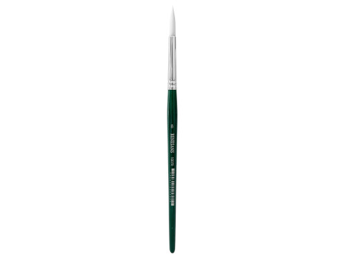 Round, synthetic, 1007FR series brush - Renesans - short handle, no. 8