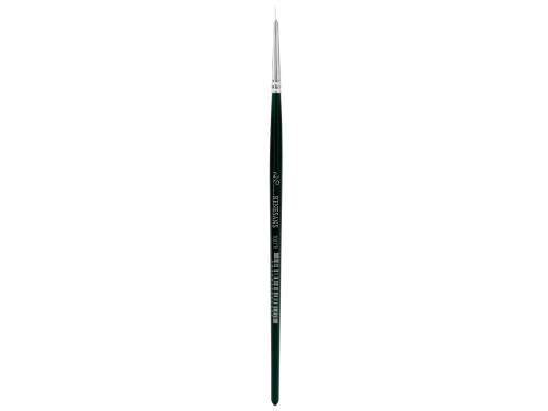 Round, synthetic, 1007FR series brush - Renesans - short handle, no. 2/0