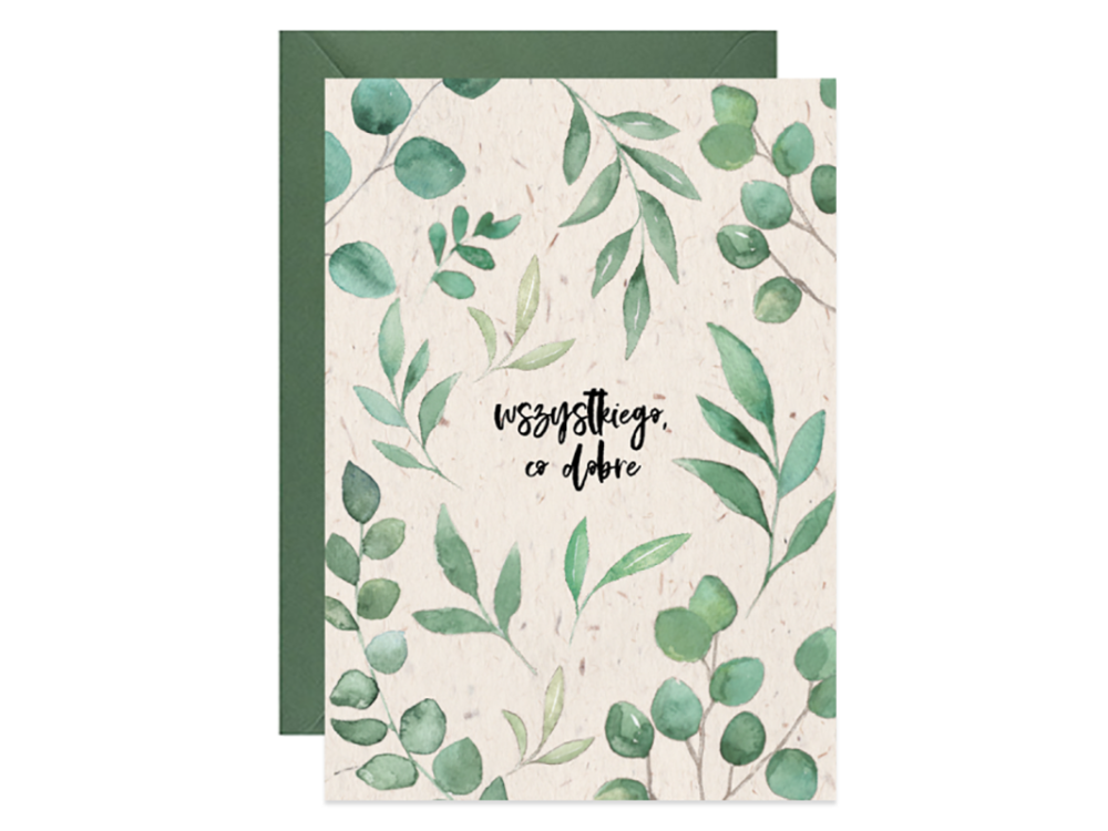 Greeting card - Paperwords - Eucalyptus, A6