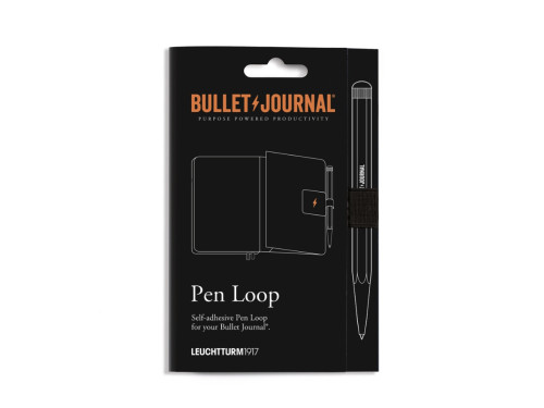 Bullet Journal Pen loop, elastic pen holder - Leuchtturm1917 - Black
