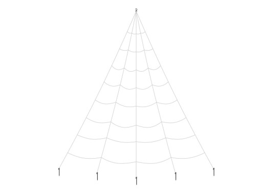 Halloween spiderweb - white, 4 x 5 m