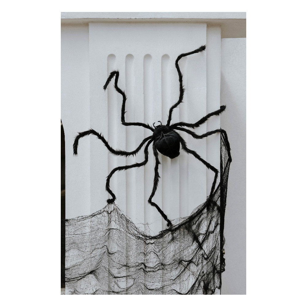 Materiał dekoracyjny - czarny, gładki, 72 cm x 9,8 m