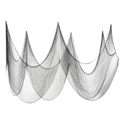 Decorative fabric - black, 72 cm x 9,8 m