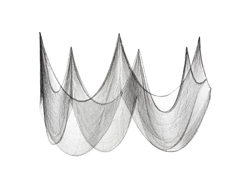 Decorative fabric - black, 72 cm x 9,8 m