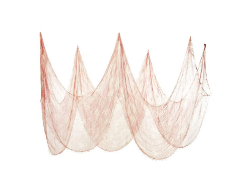 Decorative fabric with blood stains - white, 72 cm x 9,8 m