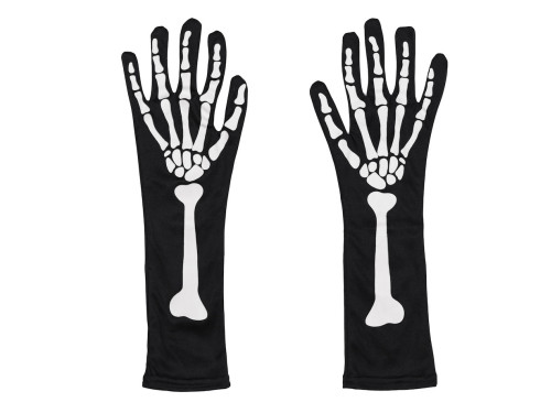 Gloves glowing in the dark - black, S-M