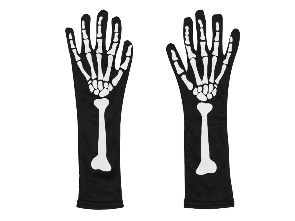 Gloves glowing in the dark - black, S-M
