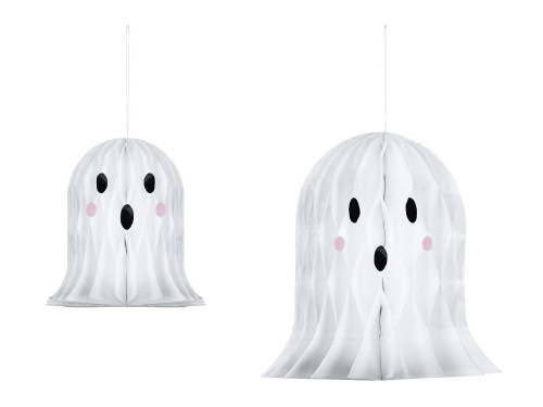 Dekoracje papierowe halloween Duszki - 20-30 cm, 2 szt.