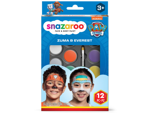 Face paint kit Zuma & Everest - Snazaroo - 12 pcs.