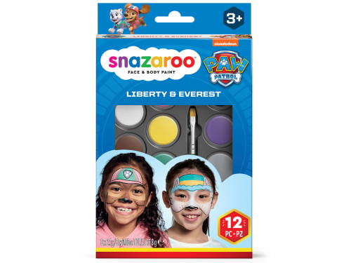 Zestaw do malowania twarzy Liberty i Everest - Snazaroo - 12 szt.