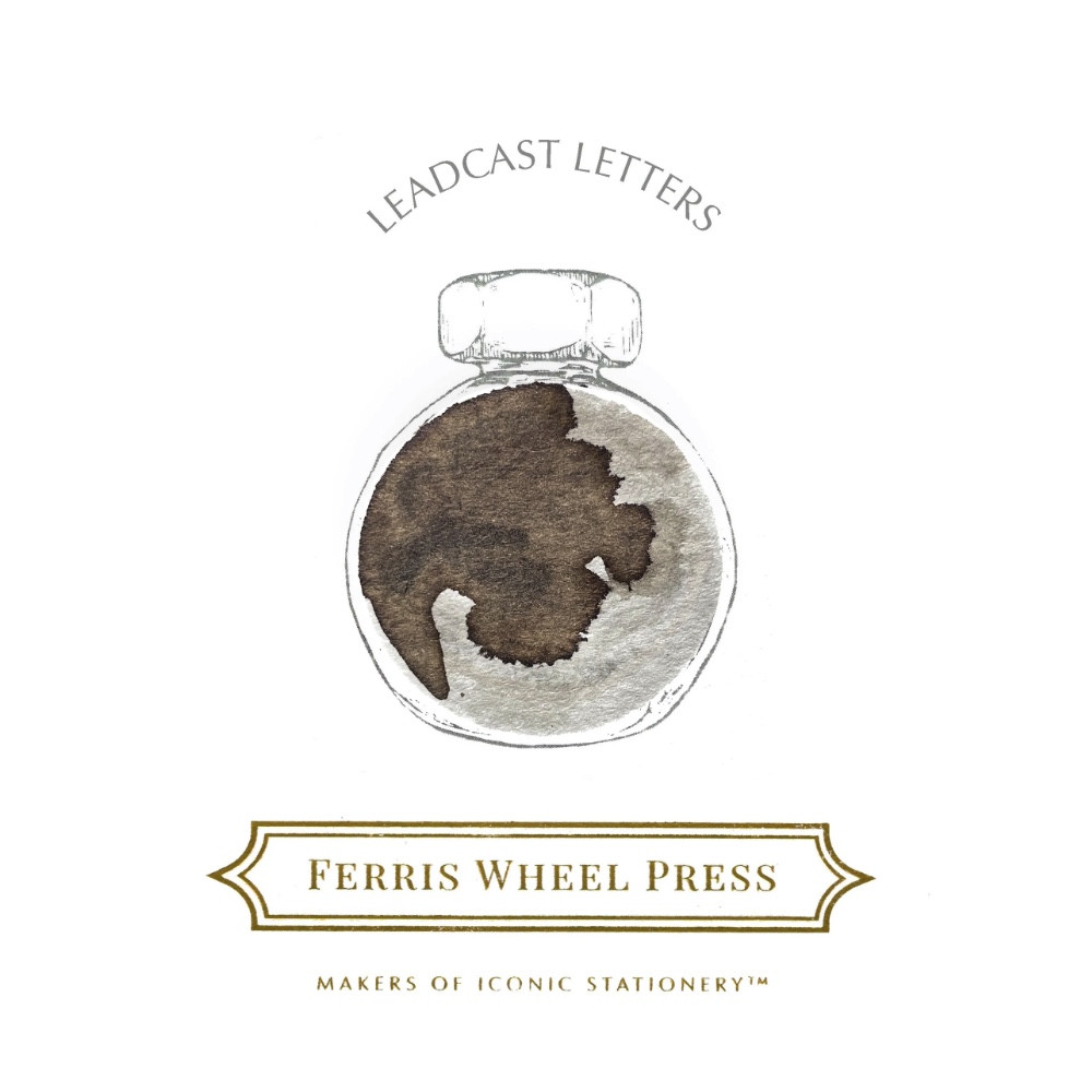 Calligraphy ink - Ferris Wheel Press - Leadcast Letters, 38 ml