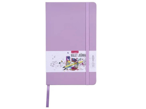 Bullet Journal - Bruynzeel - Lilac, w kropki, 140 g, 64 ark.