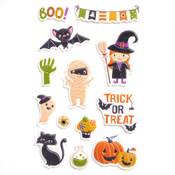 Puffy Halloween stickers - DpCraft - 13 pcs.