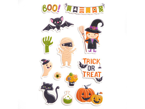 Puffy Halloween stickers - DpCraft - 13 pcs.