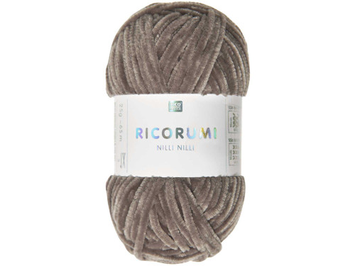 Ricorumi Nilli Nilli chenille yarn - Rico Design - Nougat, 25 g