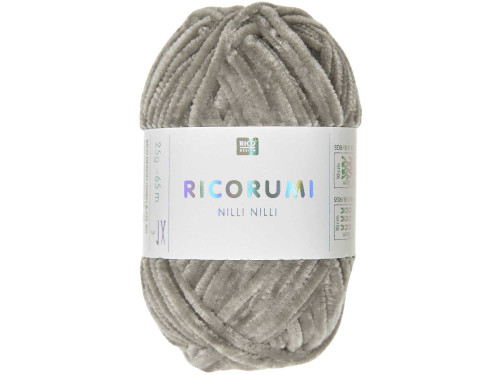 Ricorumi Nilli Nilli chenille yarn - Rico Design - Beige, 25 g