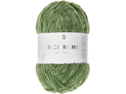 Włóczka szenilowa Ricorumi Nilli Nilli - Rico Design - Green, 25 g