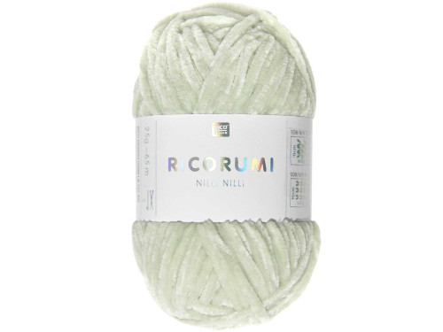 Ricorumi Nilli Nilli chenille yarn - Rico Design - Mint, 25 g