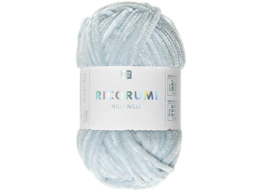 Ricorumi Nilli Nilli chenille yarn - Rico Design - Light Blue, 25 g
