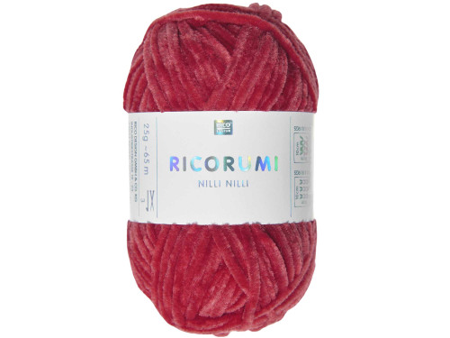 Ricorumi Nilli Nilli chenille yarn - Rico Design - Red, 25 g