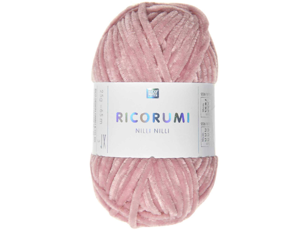 Ricorumi Nilli Nilli chenille yarn - Rico Design - Salmon, 25 g