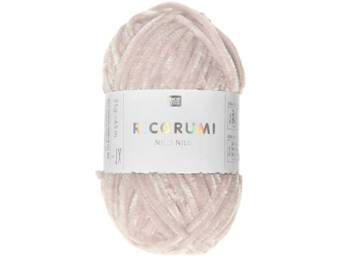 Ricorumi Nilli Nilli chenille yarn - Rico Design - Powder, 25 g