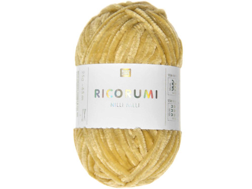 Włóczka szenilowa Ricorumi Nilli Nilli - Rico Design - Mustard, 25 g
