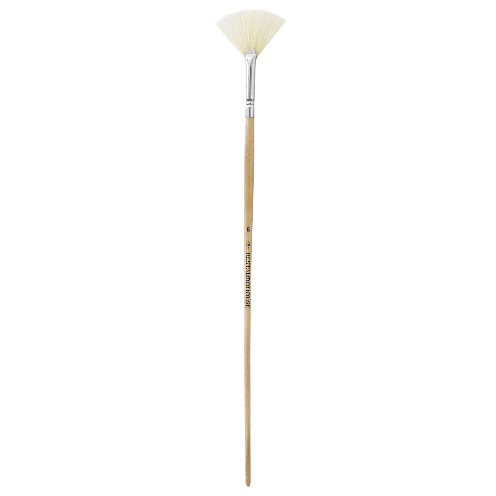 Fan, natural, hog bristles 151 series brush - Restaurohouse - no. 6