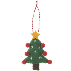 Felt pendant Christmas tree - Rico Design - green, 9 x 2 x 7 cm