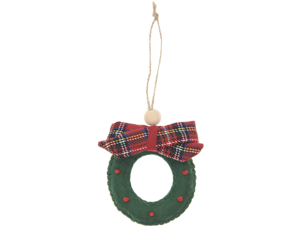 Felt pendant Wreath - Rico Design - 8 x 1,5 x 8 cm