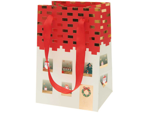 Paper gift bag Christmas house - Rico Design - 12 x 18 x 10 cm
