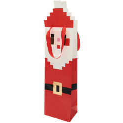 Paper wine gift bag Santa Claus - Rico Design - 12 x 43 x 8 cm