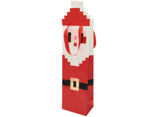 Paper wine gift bag Santa Claus - Rico Design - 12 x 43 x 8 cm