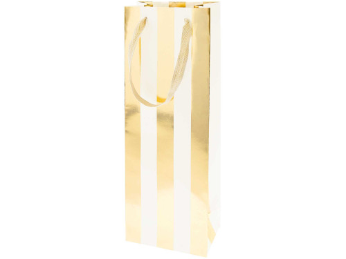 Torba prezentowa na wino Paski - Rico Design - 12 x 36,5 x 8 cm